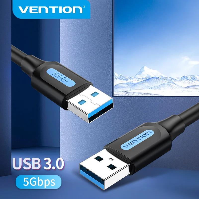 Кабель-удлинитель USB 3.0 A (штекер)/USB 3.0 (штекер) Vention, для жесткого диска, приставки, TV Box, ноутбука