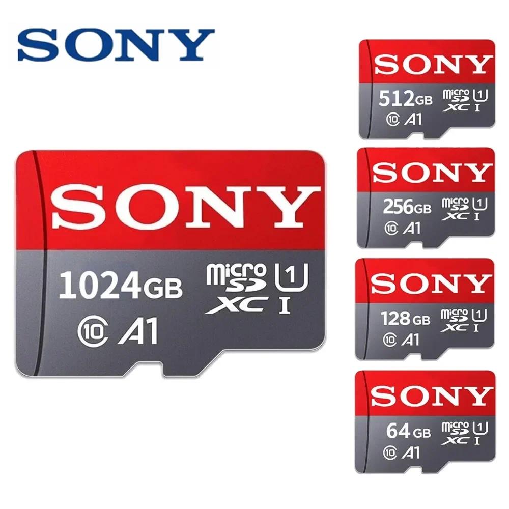 Карта памяти SONY Micro SD класса 10 1 ТБ 512 ГБ 256 ГБ 128 ГБ 64 ГБ 32 ГБ Micro SD TF Flash Card 32 64 128 ГБ MicroSD для камеры телефона