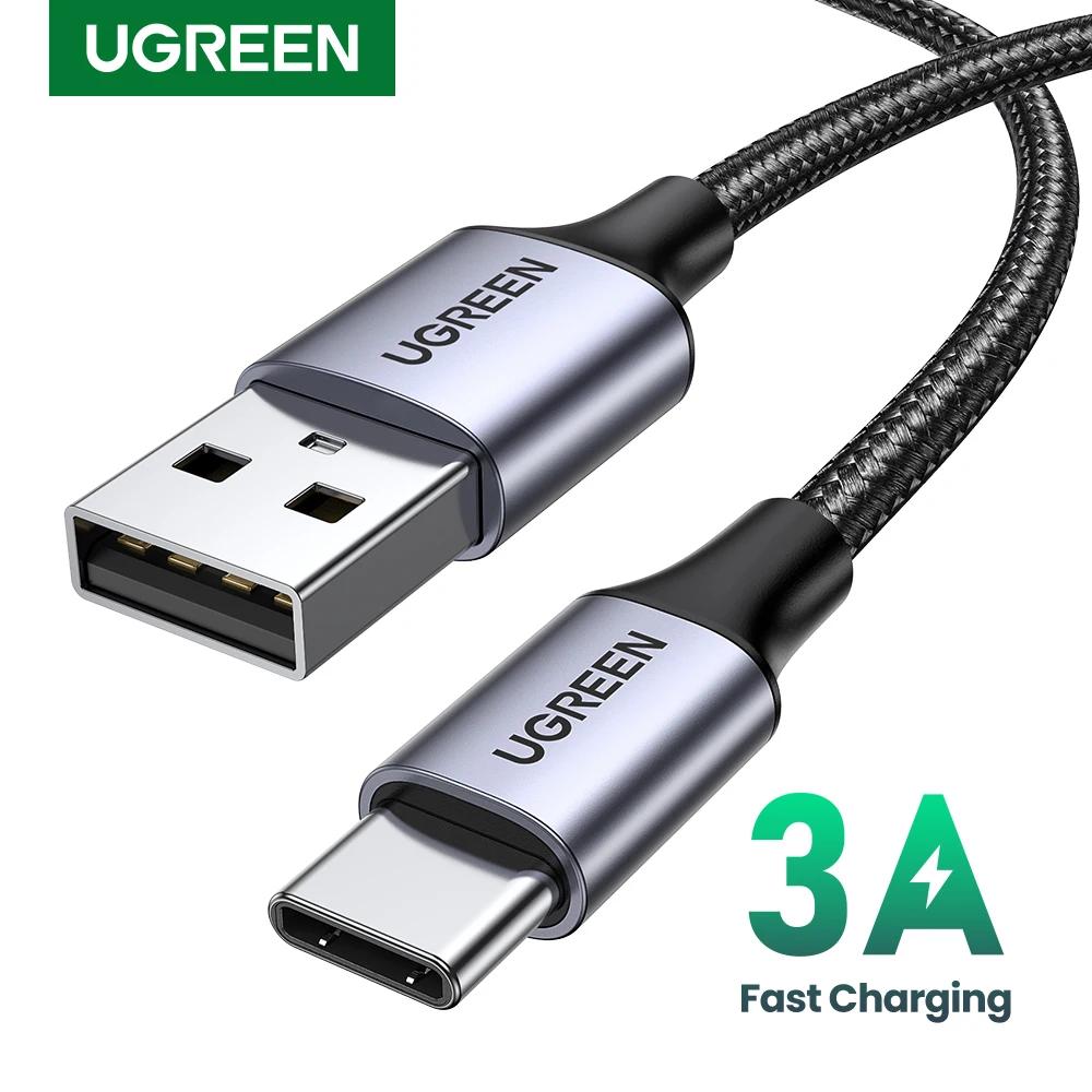 UGREEN 3A USB C Кабель для Realme Xiaomi Samsung S21 Линия быстрой зарядки USB - C Линия передачи данных для iPad Samsung Poco USB C