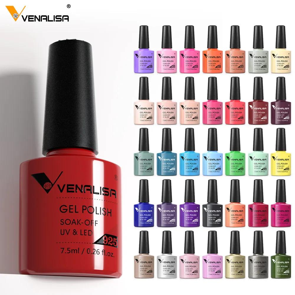 VENALISA Гель-лак для ногтей Полуперманентный Gellack Nail Art Salon 120-цветный блеск 7,5 мл Soak off Органический УФ-светодиодный гель-лак для ногтей