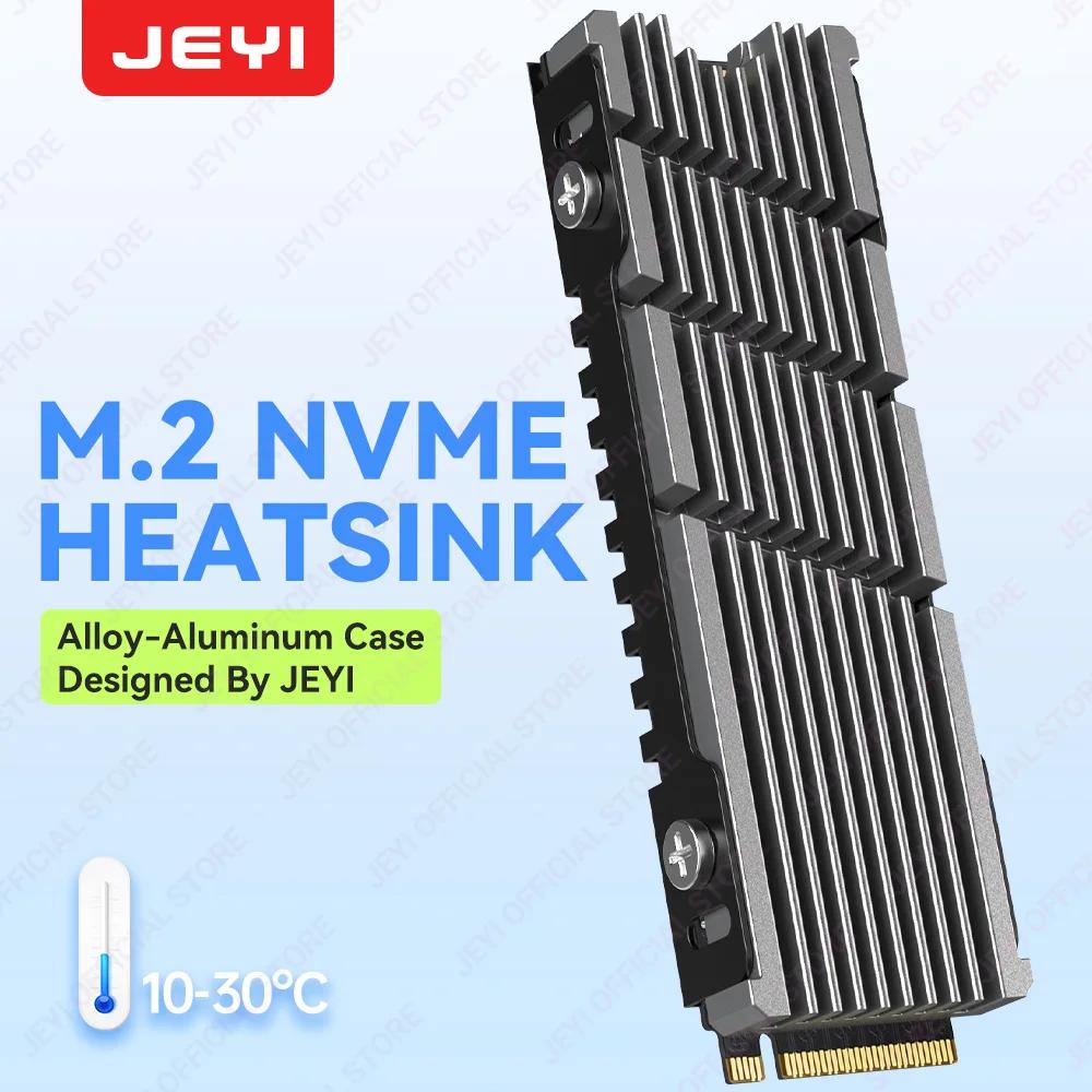 Радиатор для SSD JEYI Cooler II 2280, радиатор M.2 NVME, эффективный радиатор для ПК из магниевого алюминиевого сплава с термосиликоновой накладкой