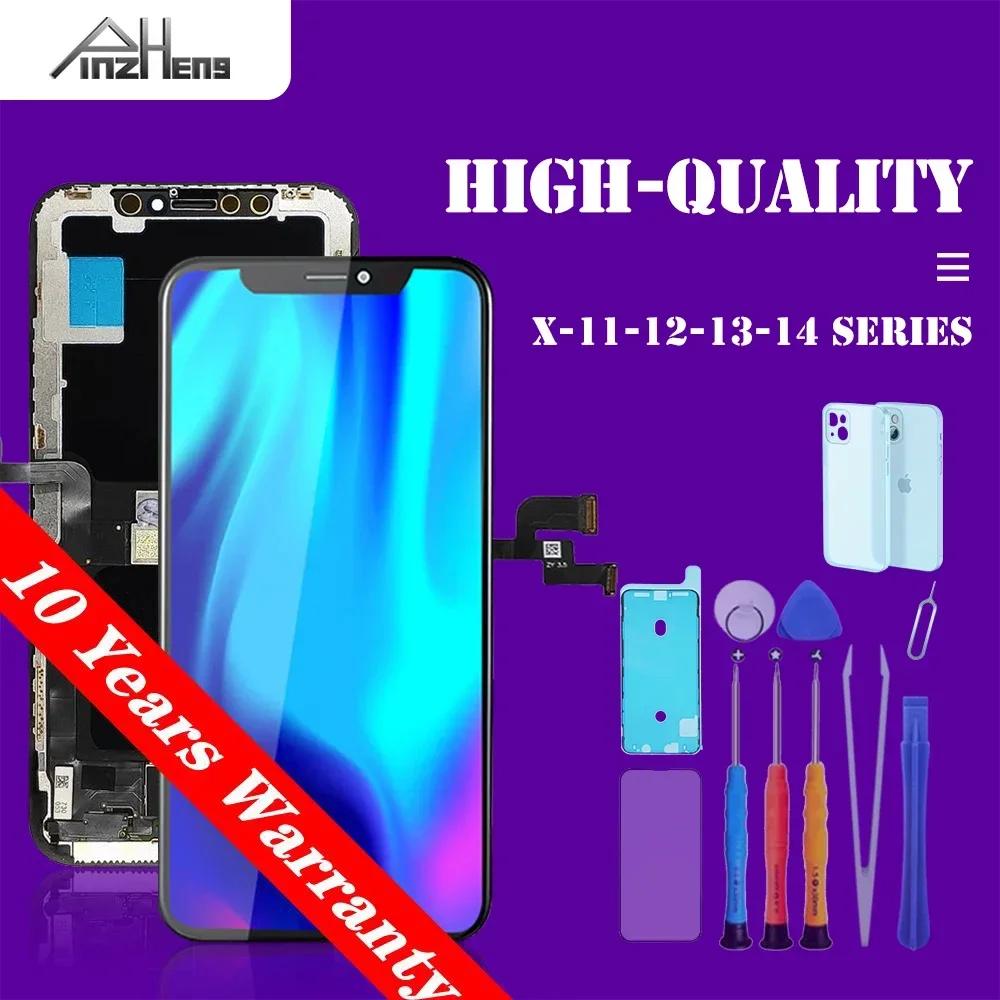 PINZHENG Высококачественный дисплей INCELL LCD OLED OEM AMOLED для iPhone XS MAX X XR 11 12 13 MINI PRO PROMAX Замена экрана