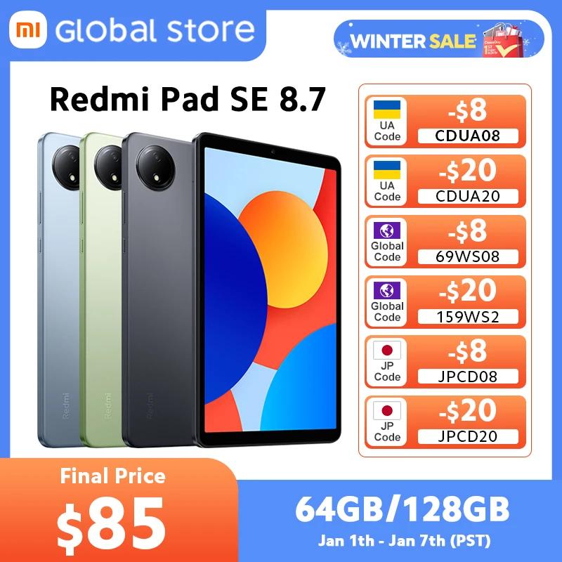 Глобальная версия Xiaomi Redmi Pad SE 8,7 ЖК-дисплей, 6650 мАч, аккумулятор, 8-мегапиксельная камера, 90 Гц, Octa-core, процессор, 18 Вт, быстрая зарядка