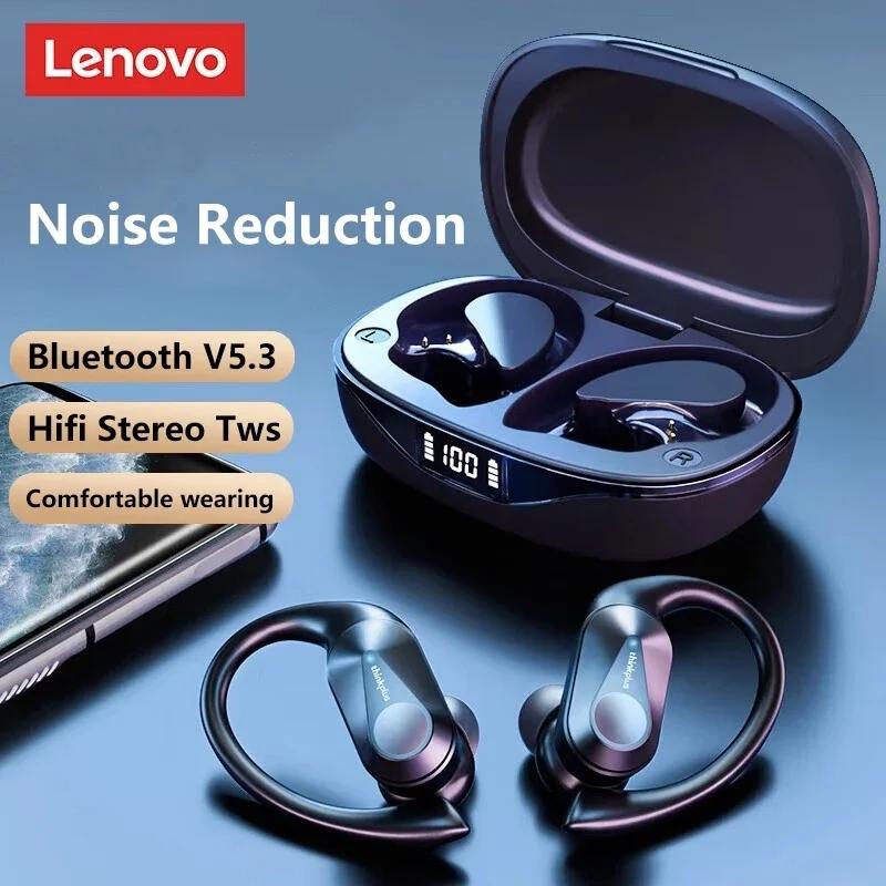 Оригинальные наушники Lenovo LP75 TWS Bluetooth V5.3, беспроводные наушники со светодиодным цифровым дисплеем, водонепроницаемая гарнитура с шумоподавлением, новинка