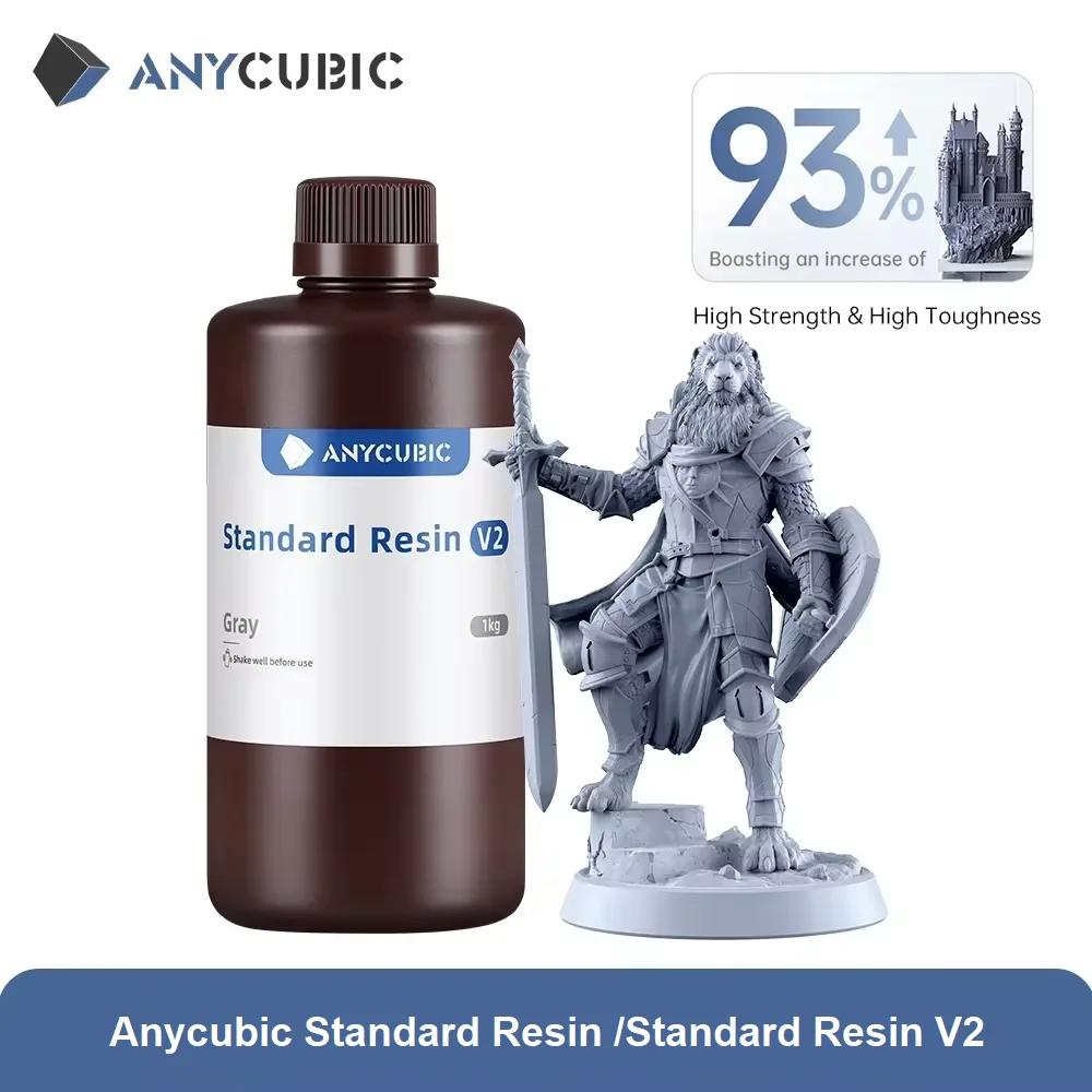 ANYCUBIC 405nm УФ-стандартная смола/стандартная смола V2 для 3D-принтера Photon Mono X Материал для печати ЖК-дисплей УФ-чувствительный Нормальный 1 кг