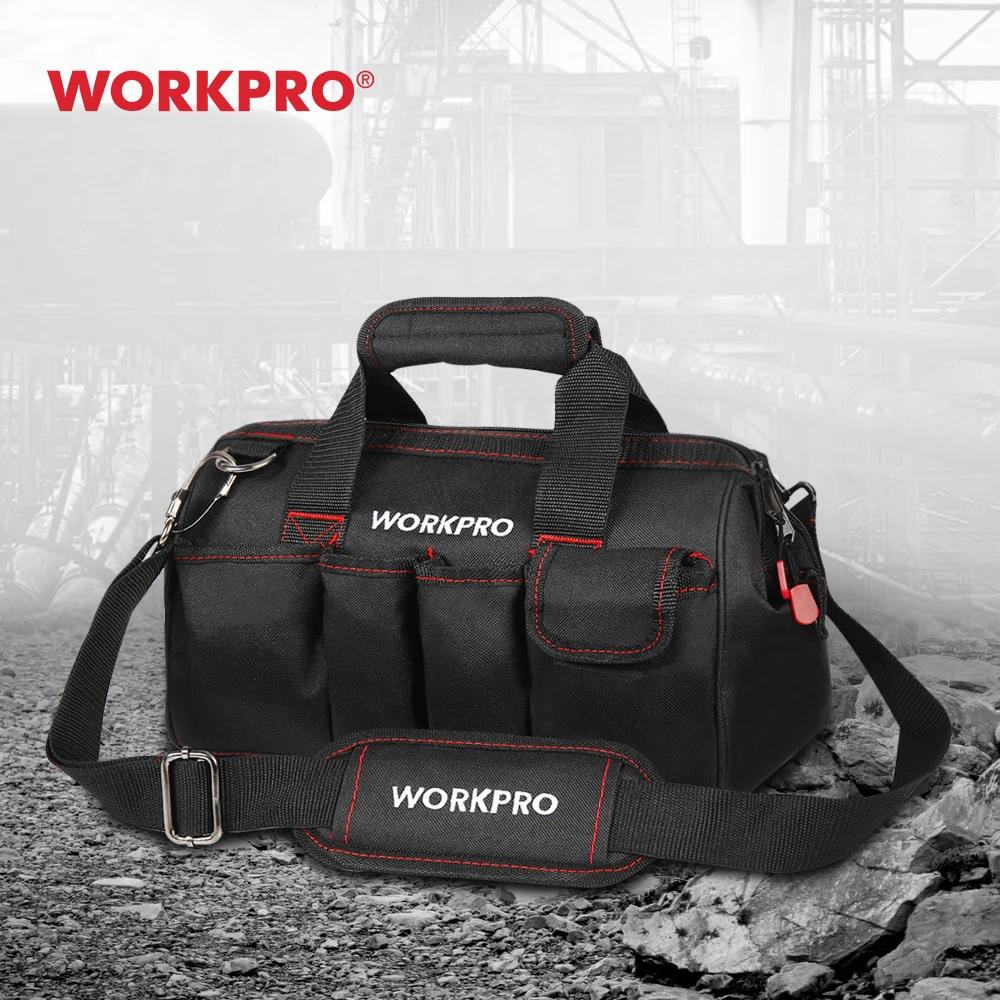 WORKPRO 12/14/16/18 дюймов Сумка для инструментов 600D Полиэстер Сумка для электрика Наборы инструментов Сумка Многофункциональная сумка Мужская сумка через плечо для инструментов