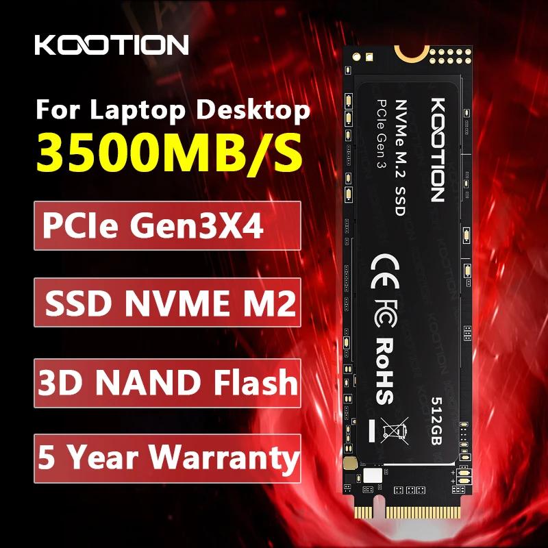 KOOTION X15 M.2 SSD 256 ГБ 512 ГБ 1 ТБ SSD Твердотельный накопитель M2 SSD M.2 NVMe PCIe Внутренний жесткий диск для ноутбука Настольный MSI Dell HP