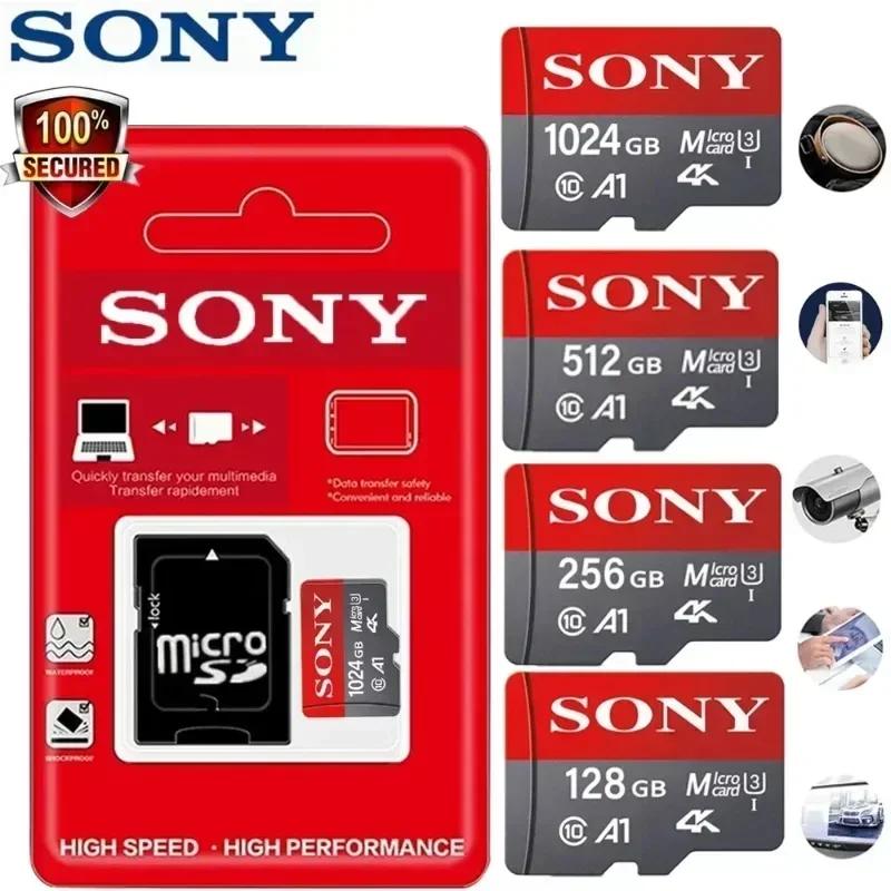 SONY Micro SD карта памяти, класс 10, 32 ГБ, 64 ГБ, 128 ГБ, 256 ГБ, U3 4K