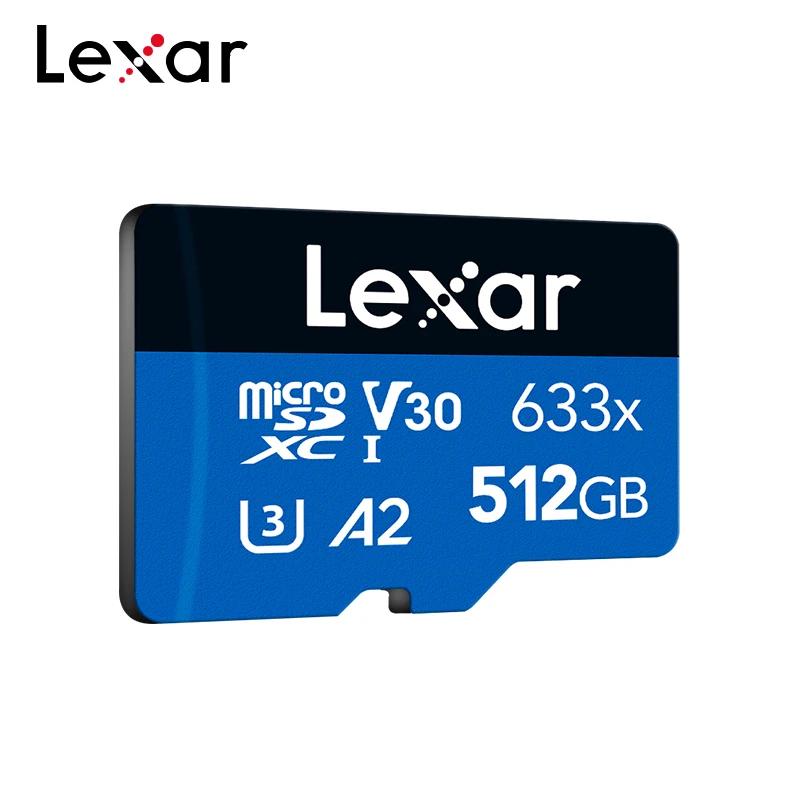 Оригинальная карта Micro SD Lexar 633x, 512 ГБ, 256 ГБ, 128 ГБ, 64 ГБ, 32 ГБ, карта памяти до 100 МБ/с.