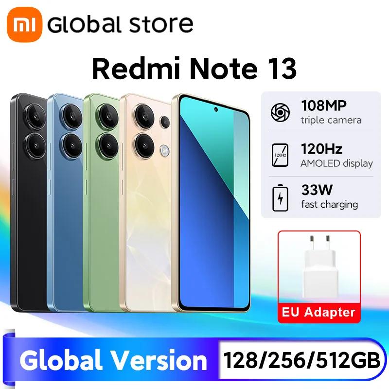 Новый смартфон Xiaomi Redmi Note 13, глобальная версия, Snapdragon 685 6,67 дюйма, AMOLED-дисплей, камера 108 МП, 33 Вт, быстрая зарядка, 5000 мАч