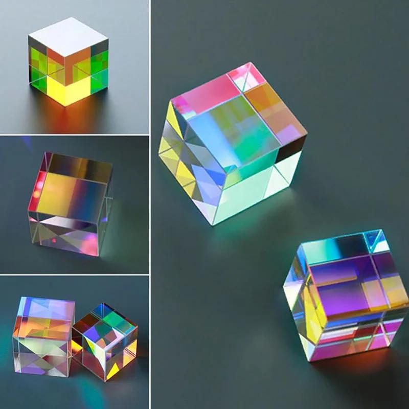 Оптическое стекло X-cube, дихроический куб, проектирование кубическая Призма RGB, комбайнер, разделитель, образовательный подарок, класс физики, обучающая игрушка