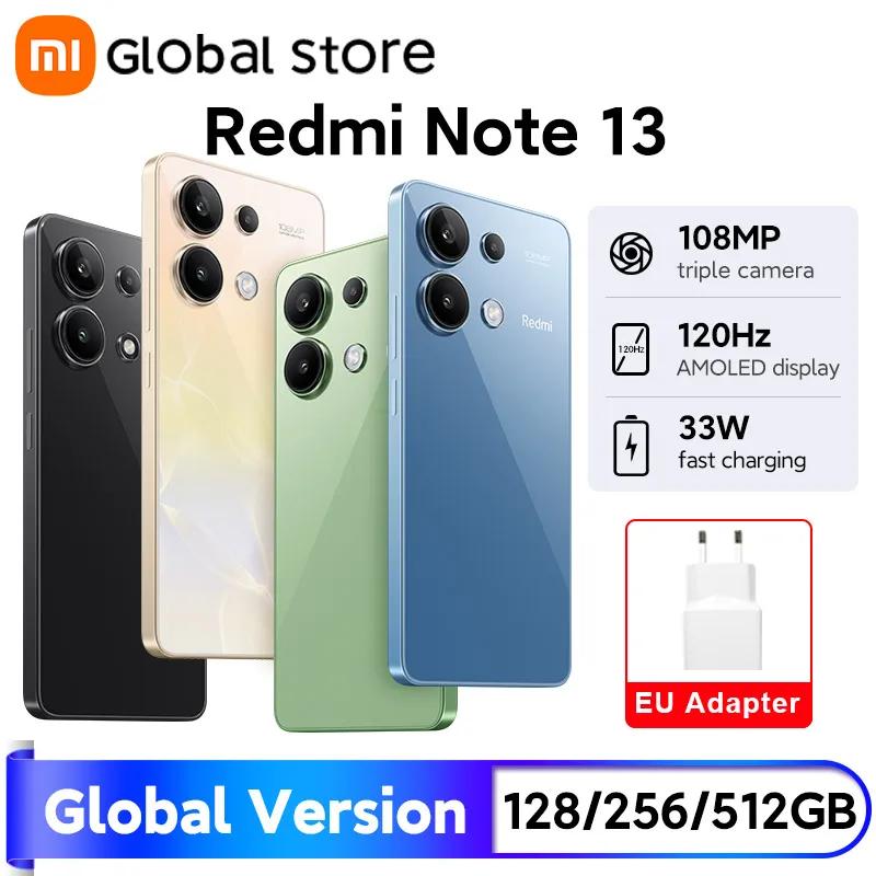 [Глобальная версия] Смартфон Xiaomi Redmi Note 13 128 ГБ/256 ГБ 6,67-дюймовый AMOLED-дисплей Камера 108 МП Snapdragon 665, 5000 мАч