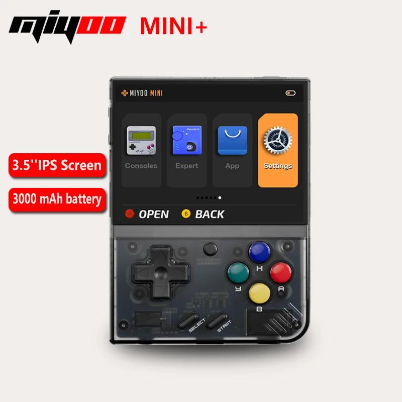 Портативная Ретро игровая консоль MIYOO Mini Plus, 3,5 дюймов IPS HD экран, детский подарок, система Linux, Классический игровой эмулятор