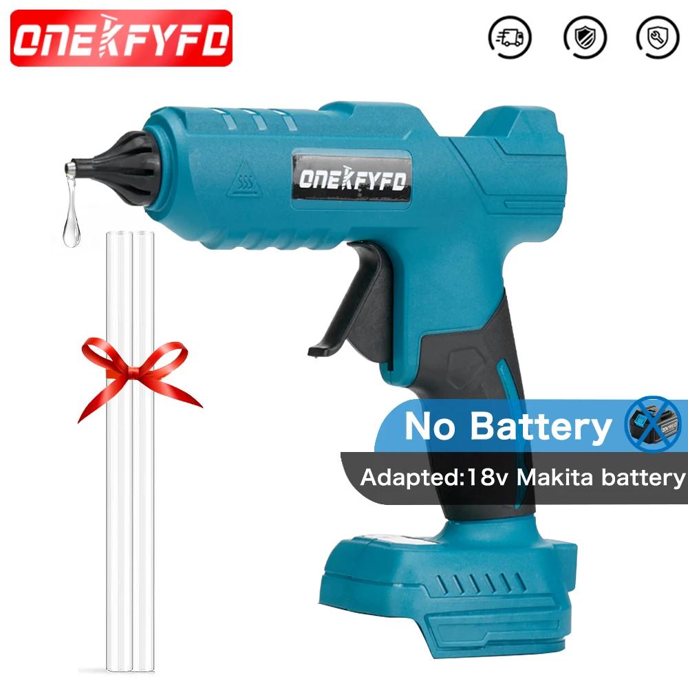 ONEKFYFD для Makita 18 в литиевый аккумулятор беспроводной Горячий клеевой пистолет промышленные мини Клеевые пистолеты термо Электрический инструмент для ремонта