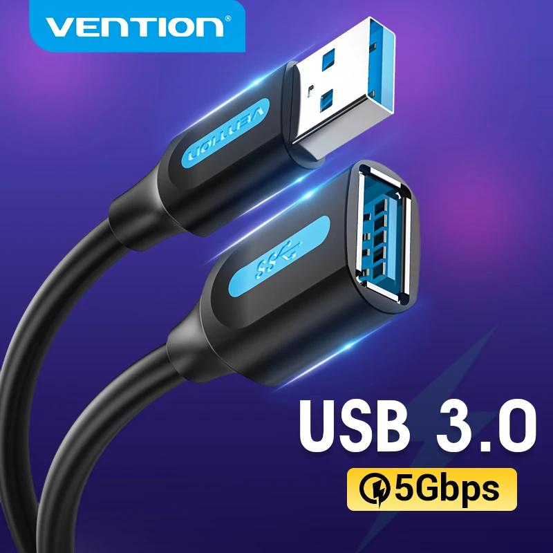 Vention USB 3,0 Удлинительный Кабель USB 2,0 кабель USB для передачи данных для Smart TV PS4 Xbox One PC USB 3,0 Удлинительный кабель