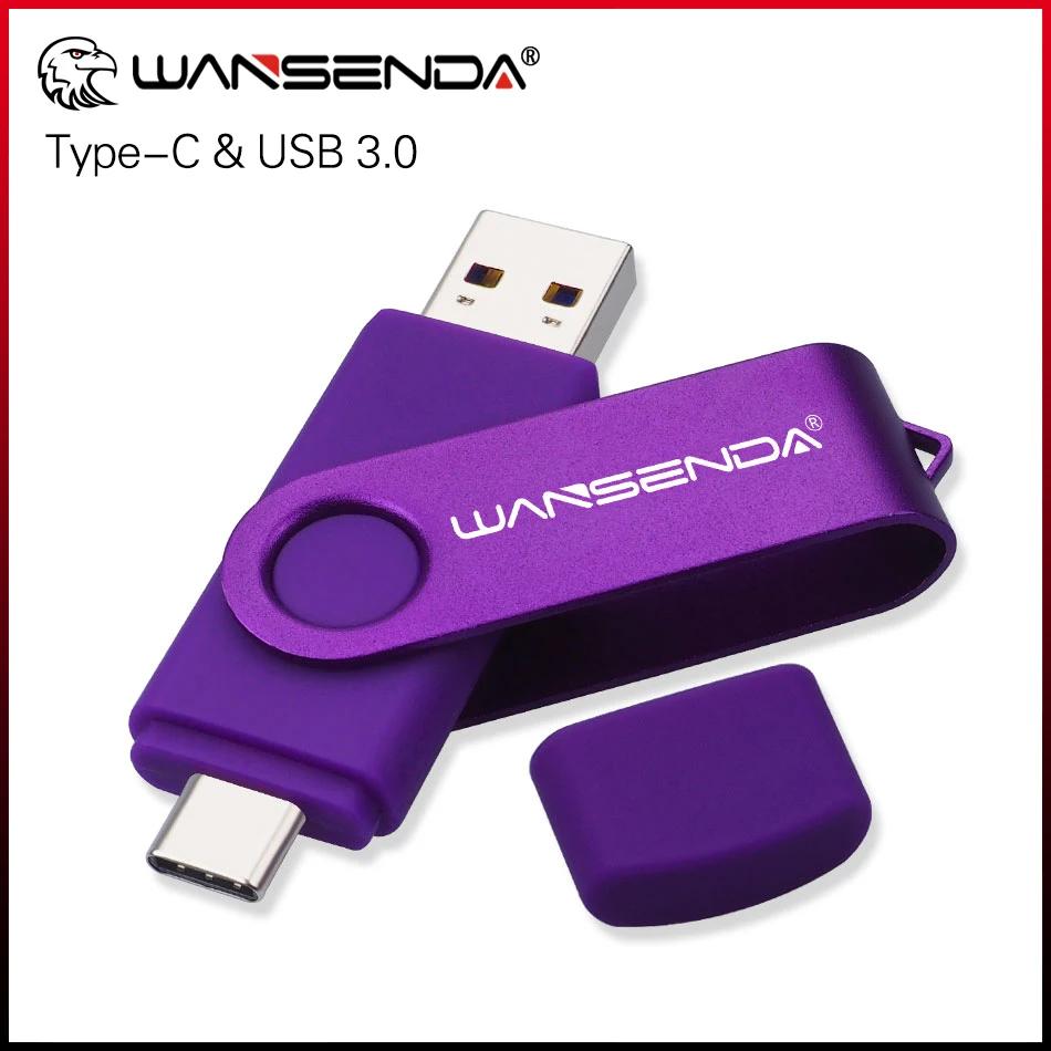 WANSENDA USB флеш-накопитель, OTG, 3,0 Гб, 512 ГБ, 256 ГБ, 64 ГБ, 32 ГБ, 16 ГБ