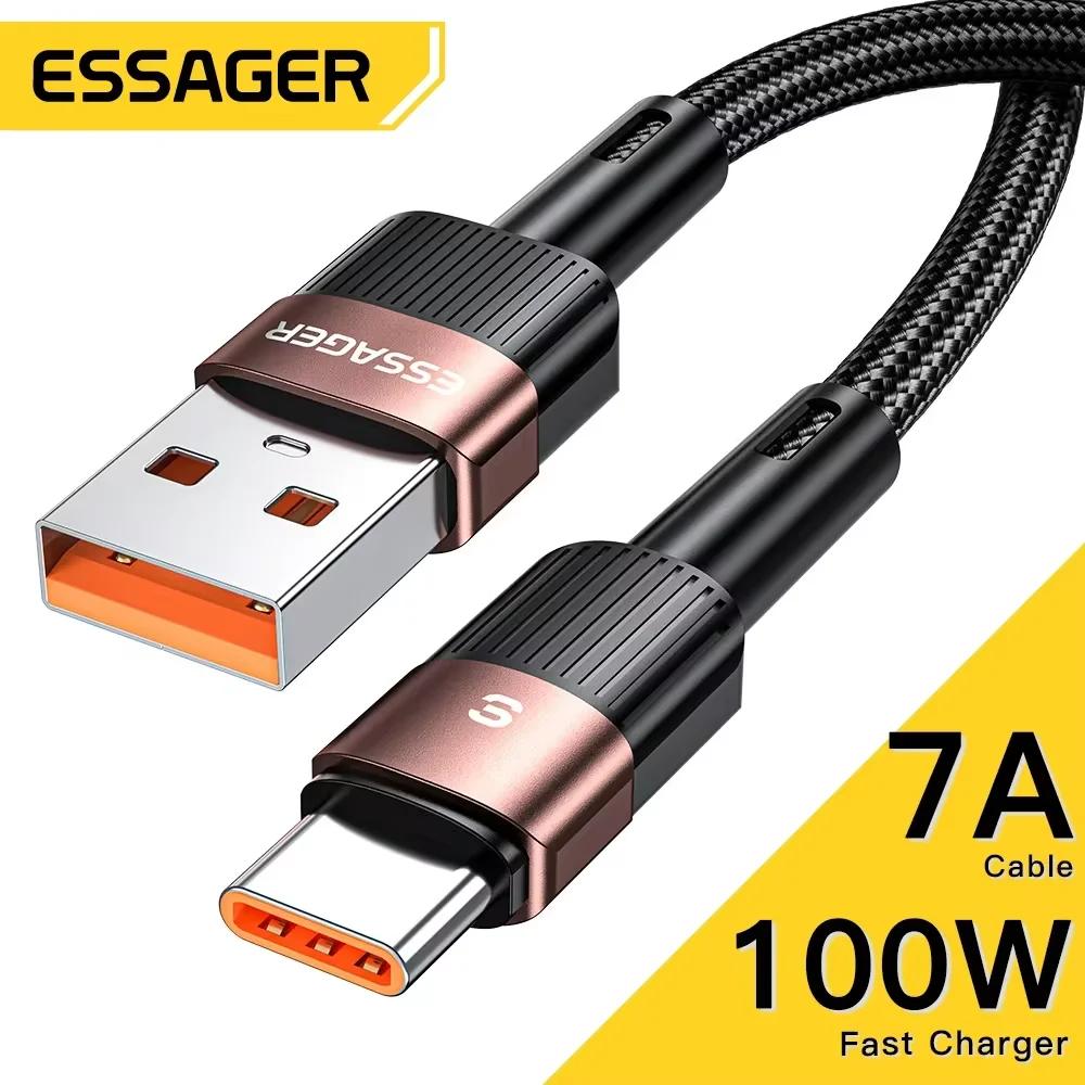 Кабель зарядный Essager 7A USB Type-C, 66 Вт