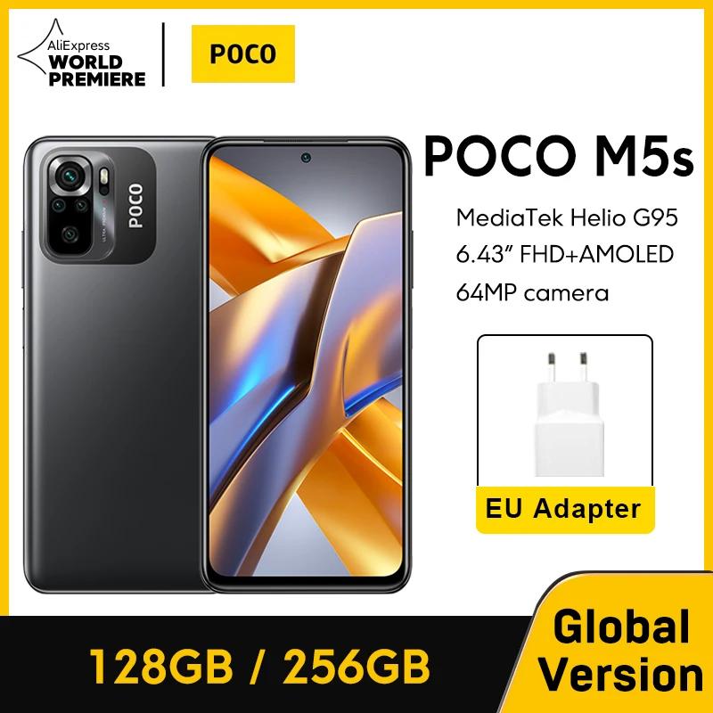 [World Premiere】POCO M5s , 128 ГБ/256 ГБ, MTK G95, 64 мп, четырёхъядерный процессор AI, экран 6,43 дюйма AMOLED, Dotdisplay 33 Вт