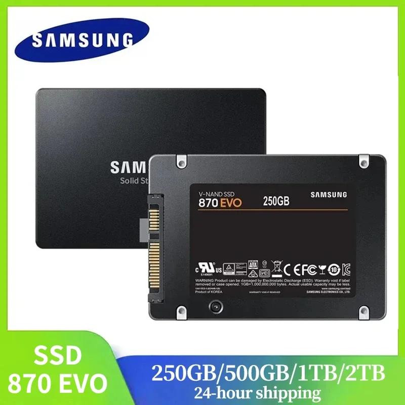 SAMSUNG SSD 870 EVO 1 ТБ 2 ТБ 250 ГБ 500 ГБ Внутренний твердотельный диск HDD Жесткий диск SATA3 2,5-дюймовый ноутбук Настольный ПК MLC disco Baş