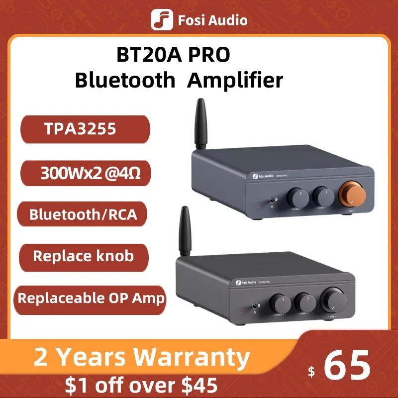 Усилитель мощности Fosi Audio TPA3255, Bluetooth, 300 Вт, x2