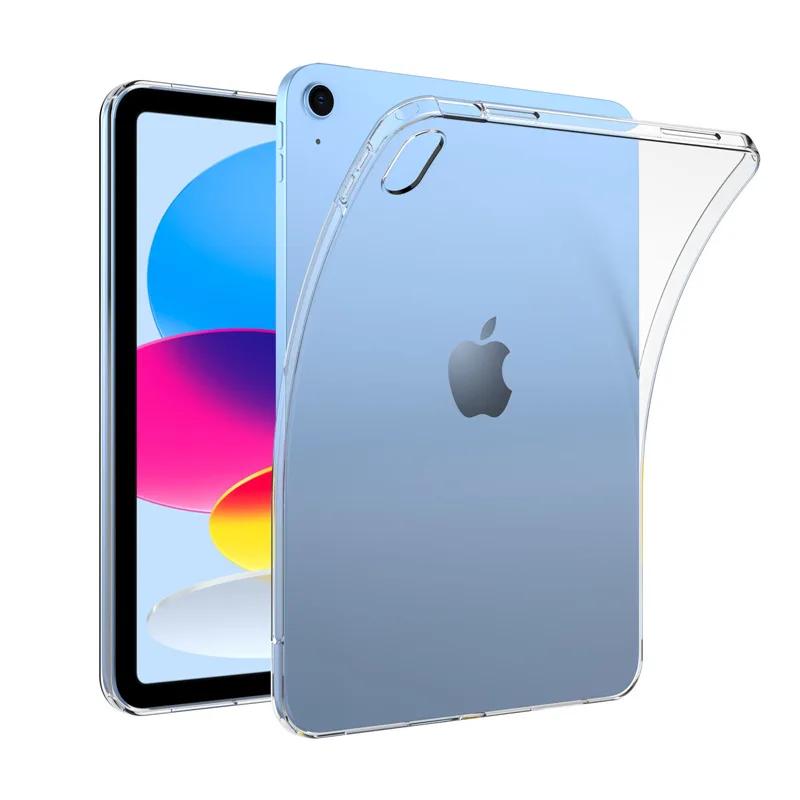 Чехол для iPad 10th/9th ультратонкий прозрачный защитный чехол для iPad Air 5/4 Мягкий силиконовый чехол для pro 11 2022 2021 Funda