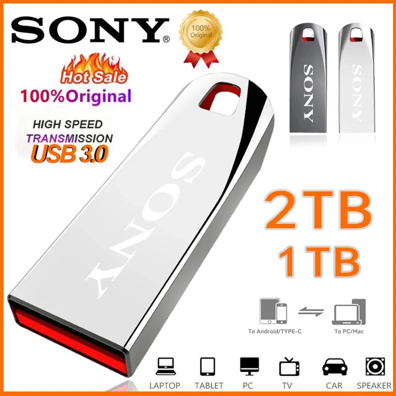 SONY 2T 1T U-диск для мобильного телефона Pendrive 16 ТБ Высокоскоростной флэш-накопитель Usb3.0 Type-C Компьютер с двойным интерфейсом Металлическая флэш-память