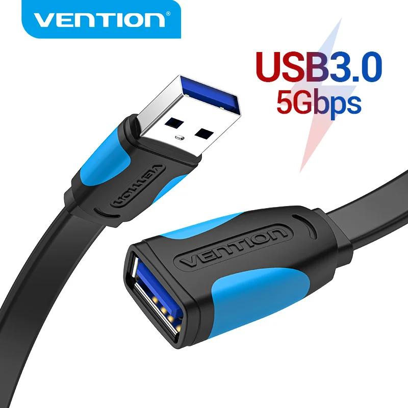 Кабель-удлинитель Vention USB-USB 3,0 2,0 штекер-гнездо USB 3,0 кабель для передачи данных для Smart TV PC SSD USB 2,0 удлинитель кабеля